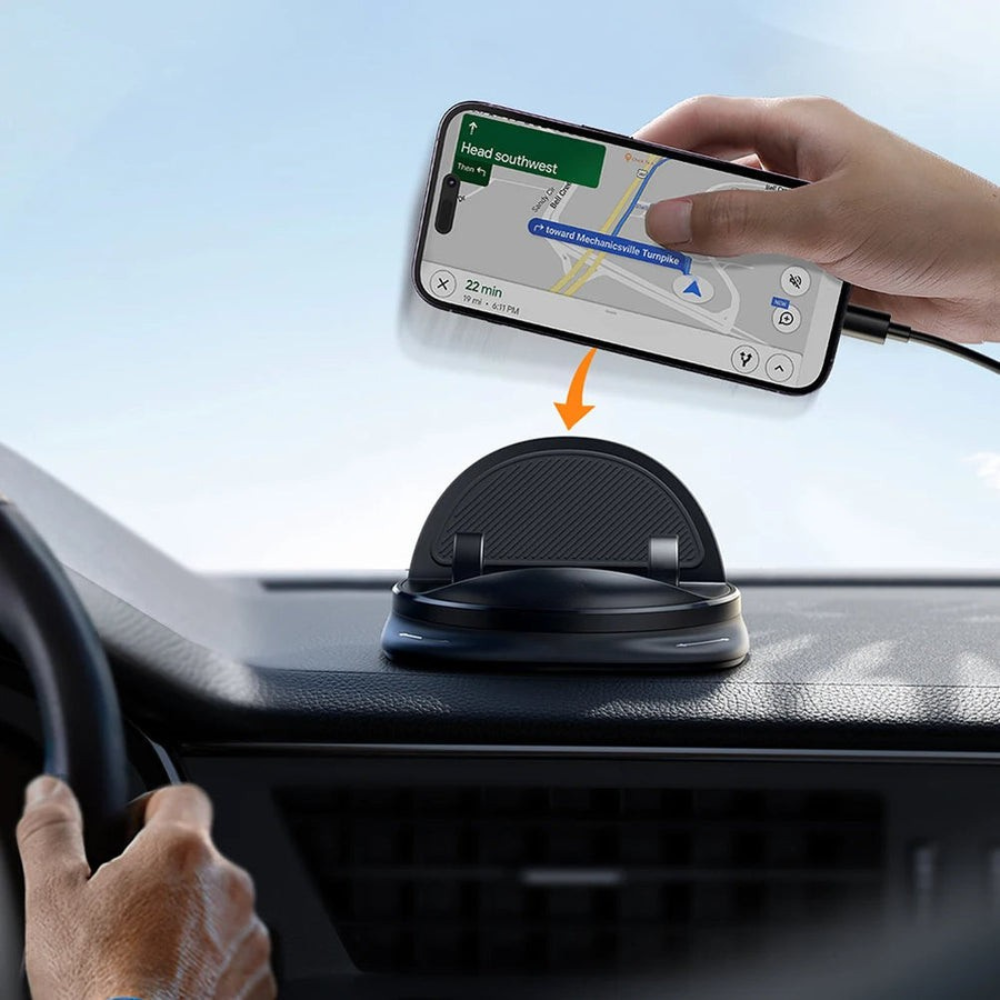 Adjustable 360° Car Phone Mount for Optimal Viewing