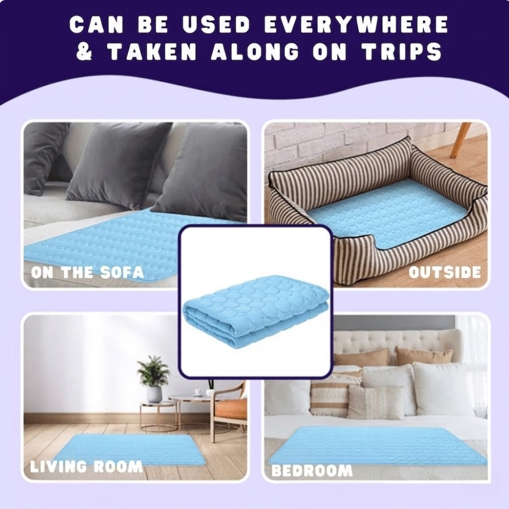ChillPad for Dogs: Breathable Cooling Mat for Summer Relief