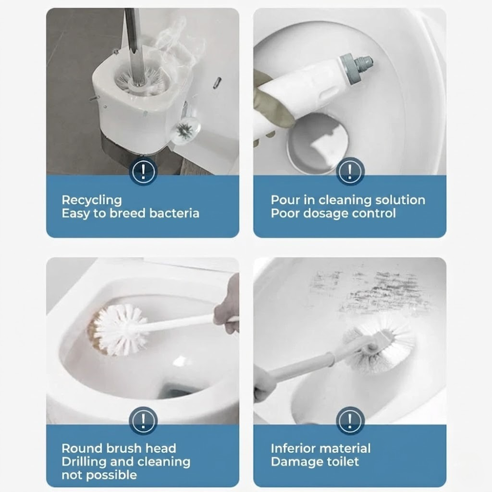 Hygienic Disposable Toilet Cleaning System with Fresh Scents
