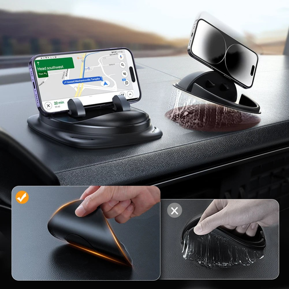 Adjustable 360° Car Phone Mount for Optimal Viewing