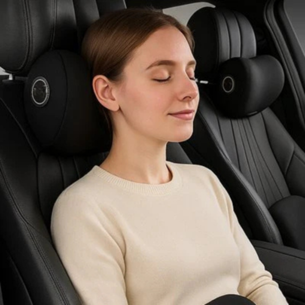 ErgoSupport Memory Foam Lumbar Cushion for Car & Office