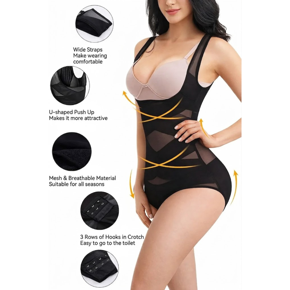 Invisible Comfort Shapewear Bodysuit with Waist and Tummy Control