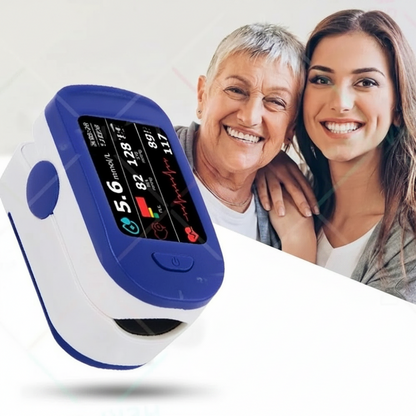 PulseView Pro: Smart Fingertip Pulse Monitor with LED Readout