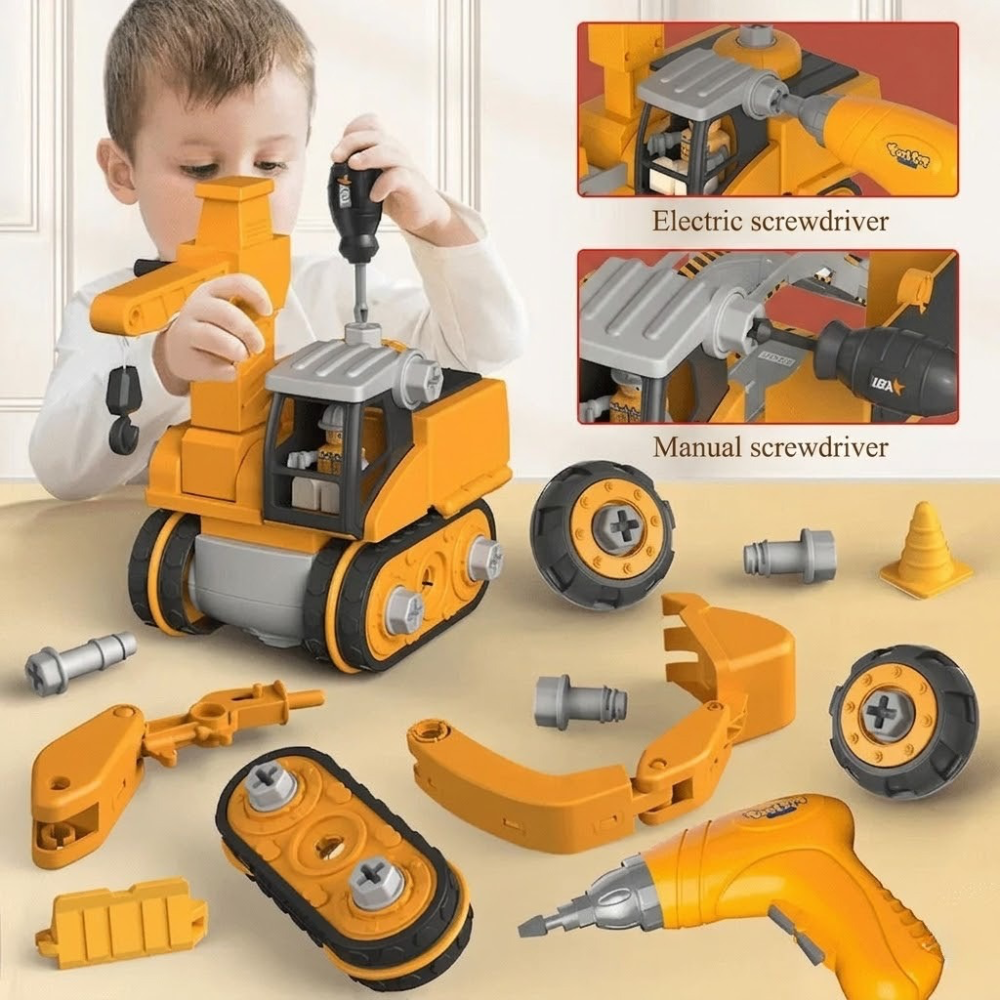 Kids’ Excavator Building Set - Fun and Educational Assembly Toy