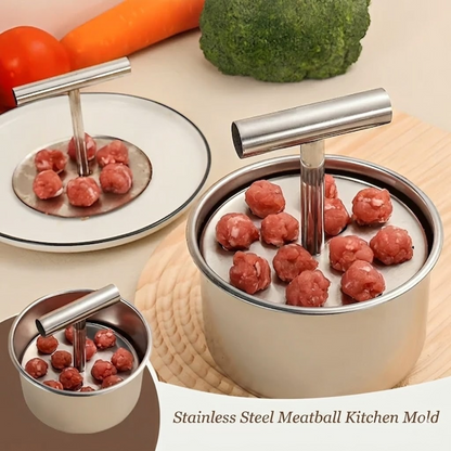 Perfectly Shaped Meatball Maker: Stainless Steel Kitchen Essential