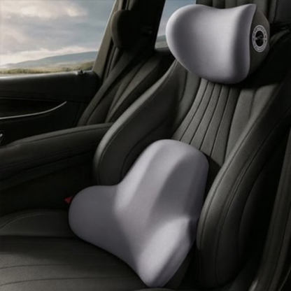 ErgoSupport Memory Foam Lumbar Cushion for Car & Office
