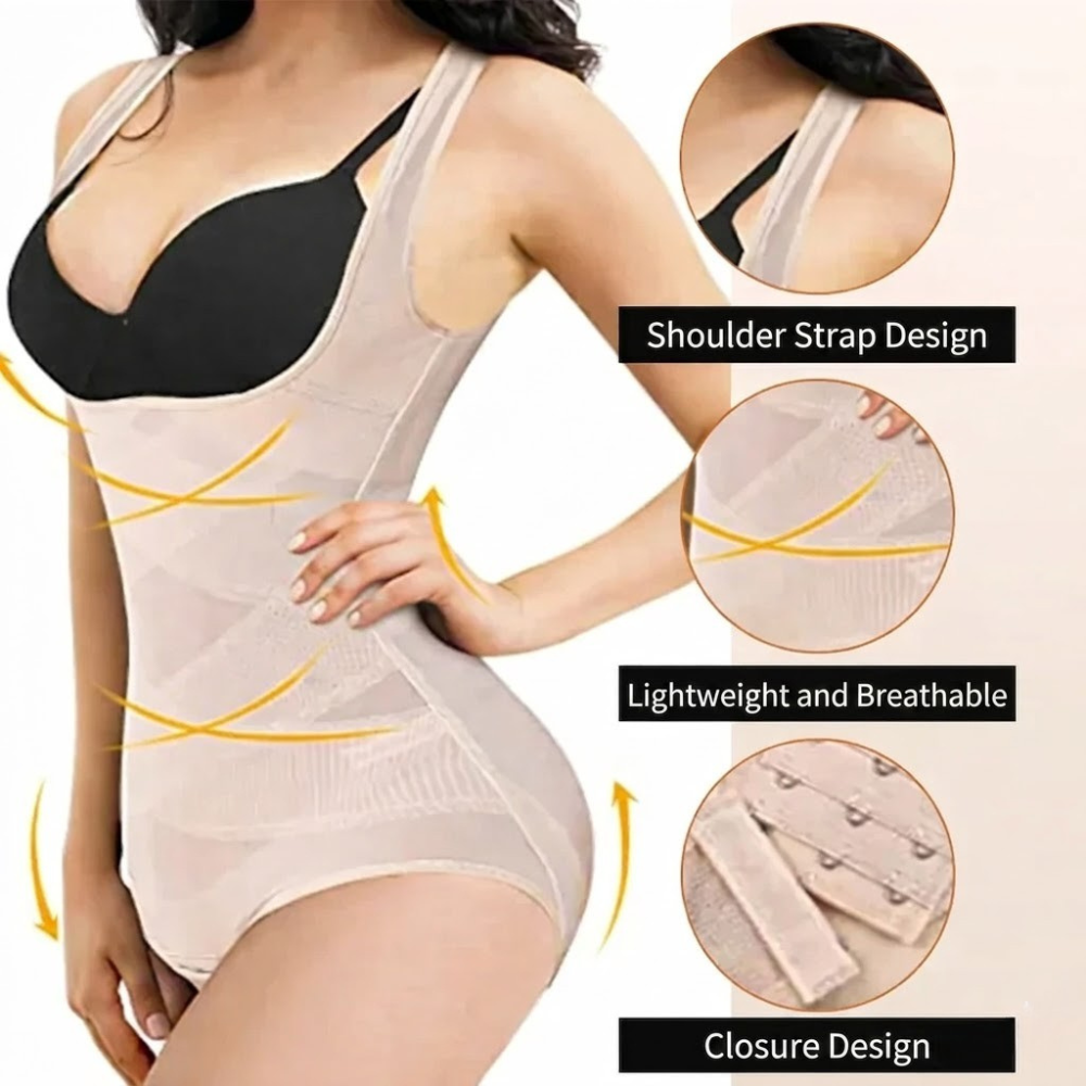 Invisible Comfort Shapewear Bodysuit with Waist and Tummy Control