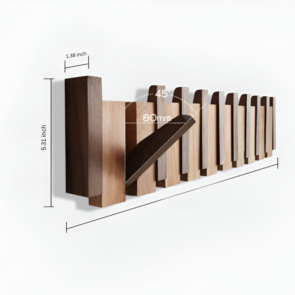 Compact Magnetic Wall Hook Organizer for Stylish Storage