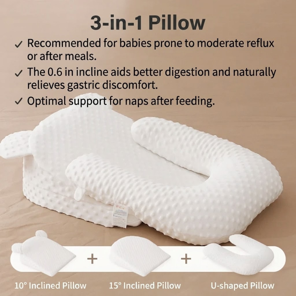 Gentle Incline Baby Comfort Pillow for Newborns