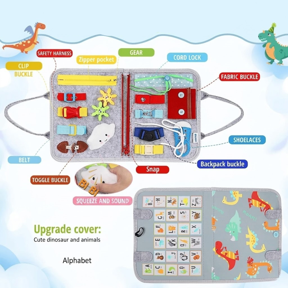 Engaging Activity Board for Toddlers with ABCs and Animals