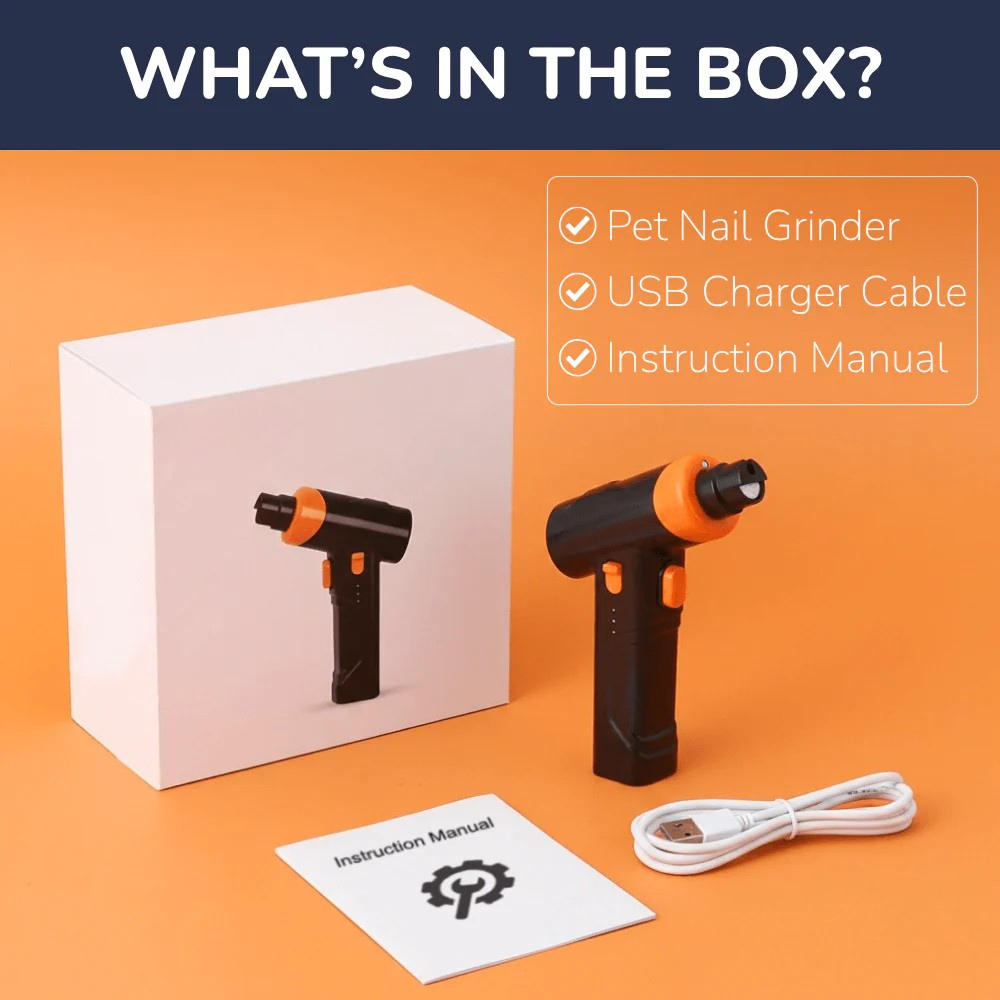 PawCare Nail Finisher with LED Light & Variable Speed Control