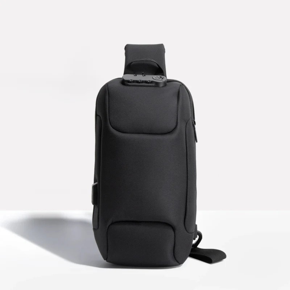 Compact Crossbody Bag with USB Charging and Secure Pockets