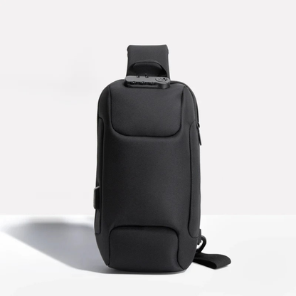 Compact Crossbody Bag with USB Charging and Secure Pockets