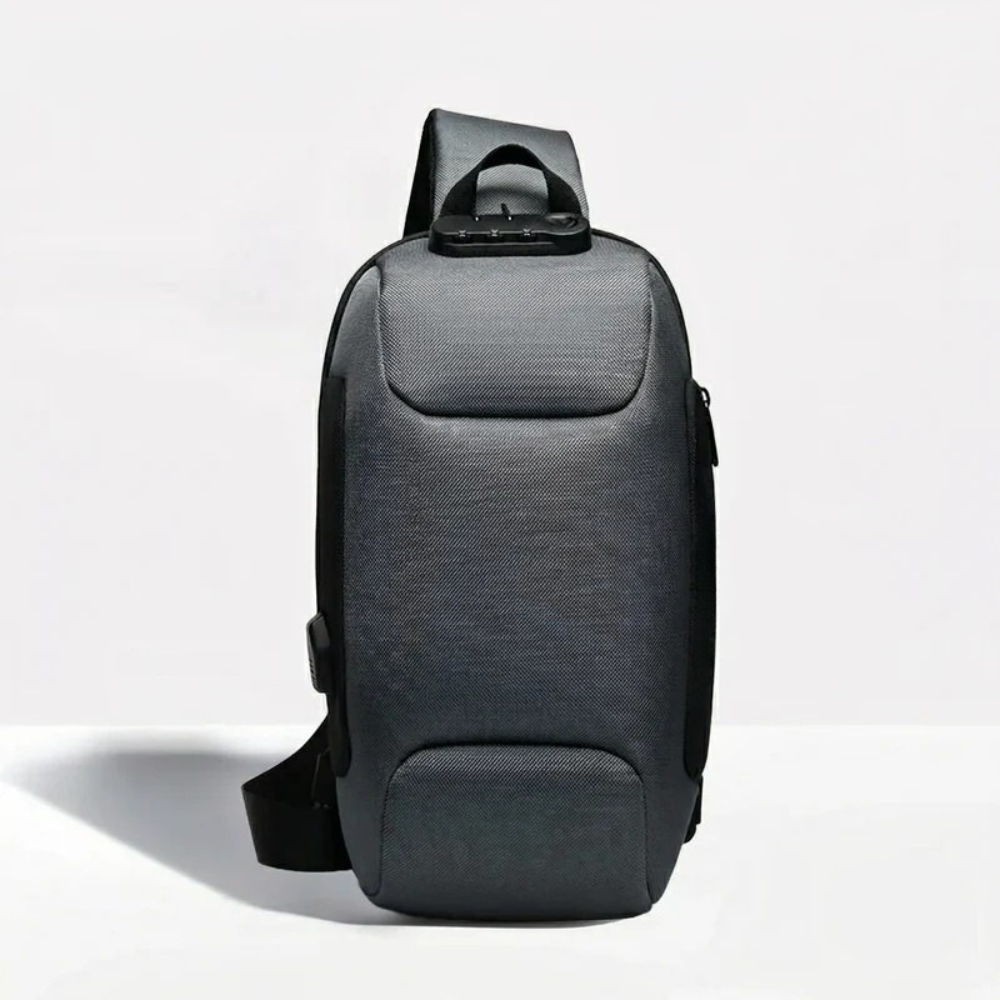 Compact Crossbody Bag with USB Charging and Secure Pockets