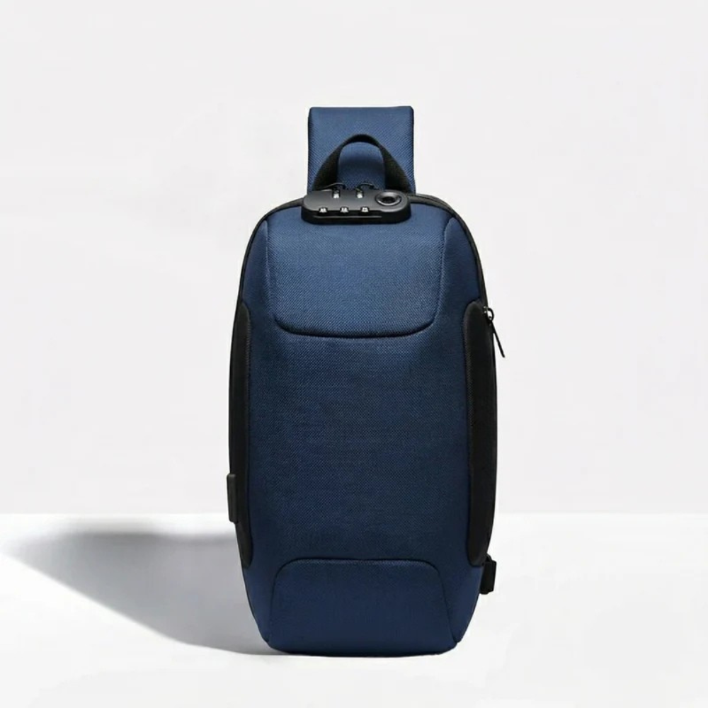 Compact Crossbody Bag with USB Charging and Secure Pockets