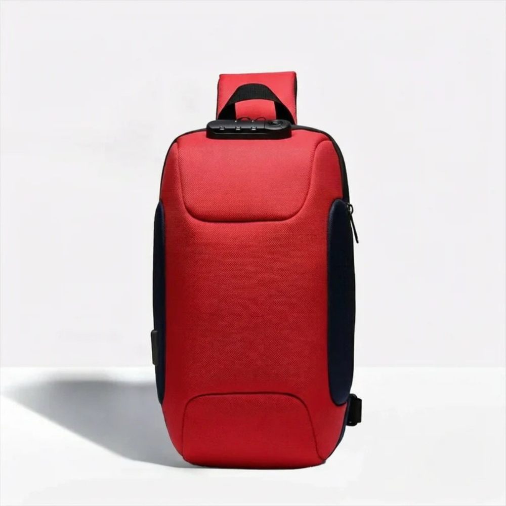 Compact Crossbody Bag with USB Charging and Secure Pockets