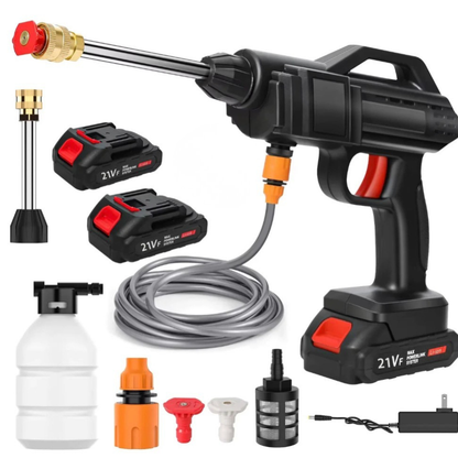 Portable Battery-Powered Pressure Washer with Customizable Spray