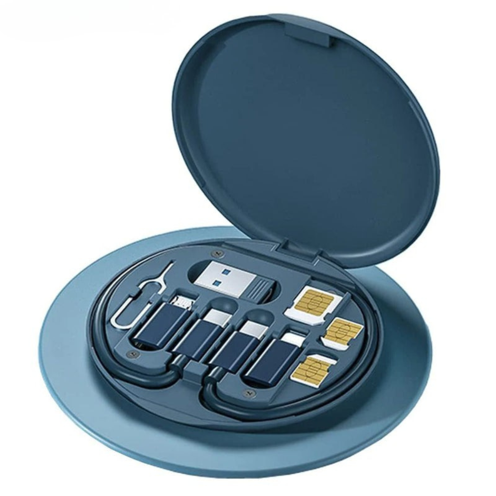 All-in-One Travel Charging Cable Kit with Versatile Adapters