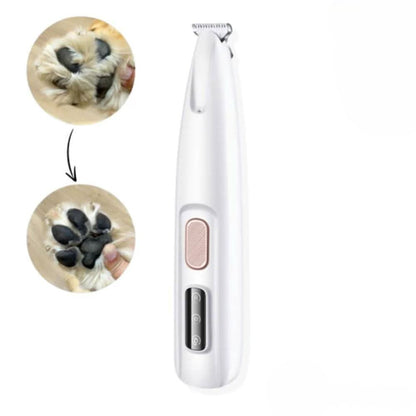 Whisper-Quiet Grooming Trimmer for Paws with LED Light
