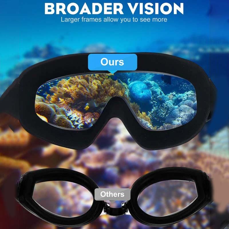 AquaVision Swim Goggles with Anti-Fog Clarity and Comfort Fit