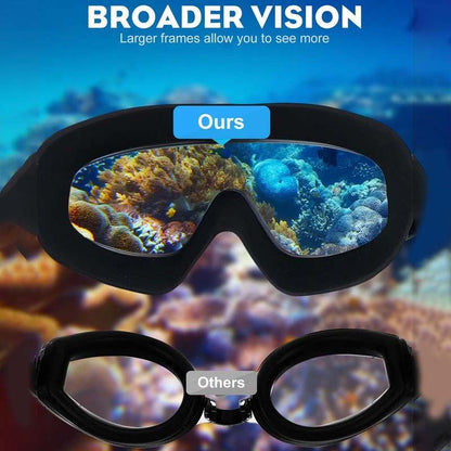 AquaVision Swim Goggles with Anti-Fog Clarity and Comfort Fit