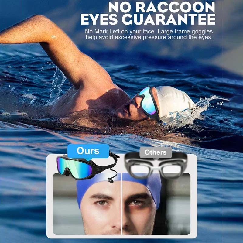 AquaVision Swim Goggles with Anti-Fog Clarity and Comfort Fit