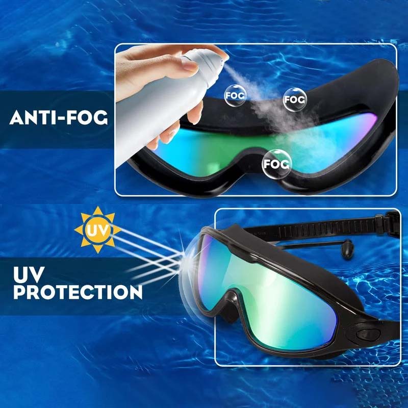 AquaVision Swim Goggles with Anti-Fog Clarity and Comfort Fit