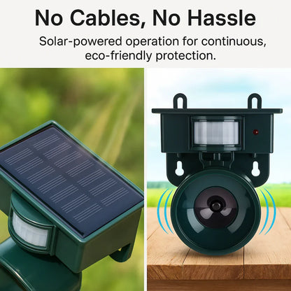Solar-Powered Bird Deterrent with Motion Detection