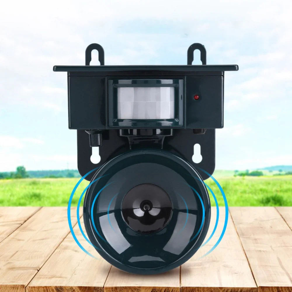 Solar-Powered Bird Deterrent with Motion Detection