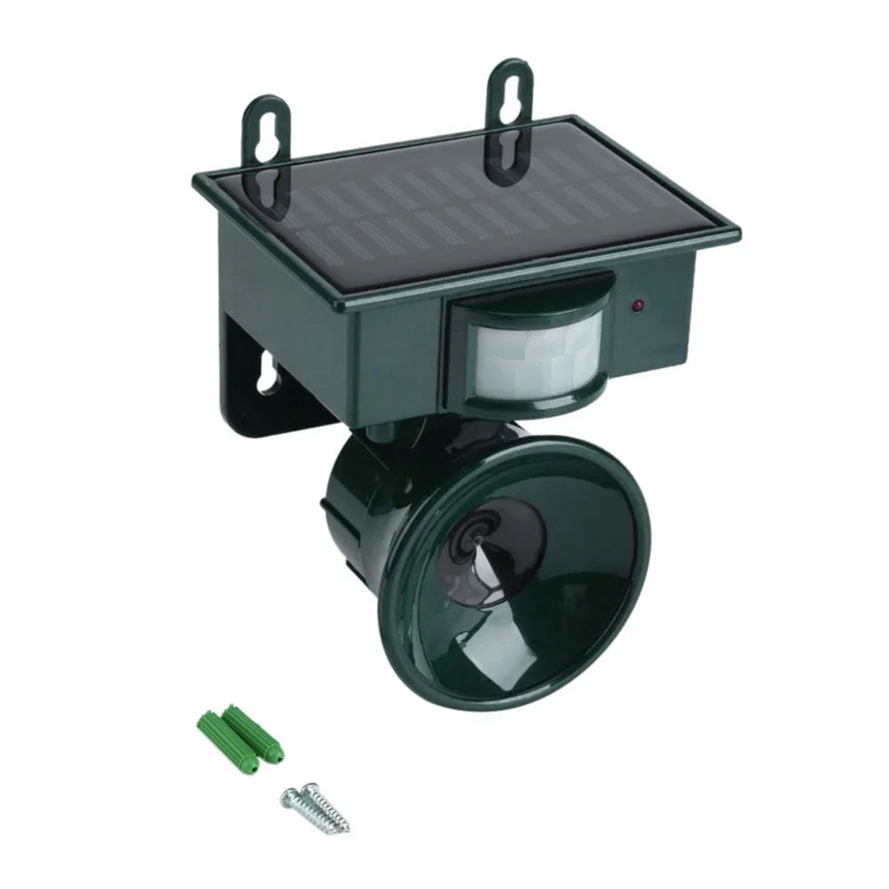 Solar-Powered Bird Deterrent with Motion Detection