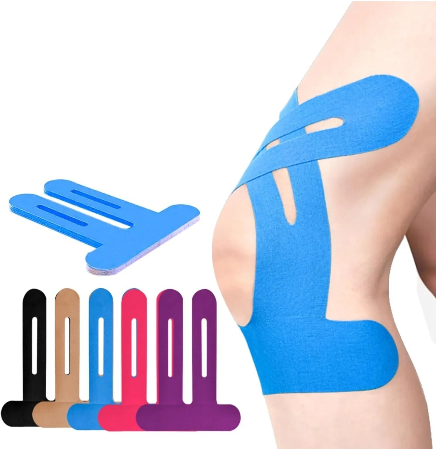 Dynamic Knee Support Strips - Flexible and Breathable Aid