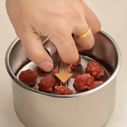 Perfectly Shaped Meatball Maker: Stainless Steel Kitchen Essential