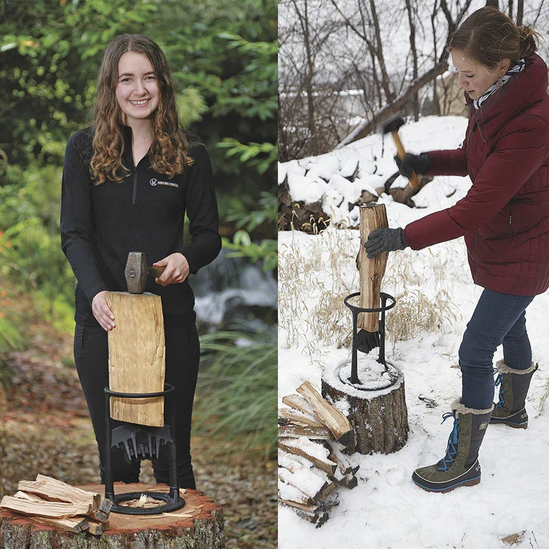 Effortless Firewood Splitter for Safe and Easy Use