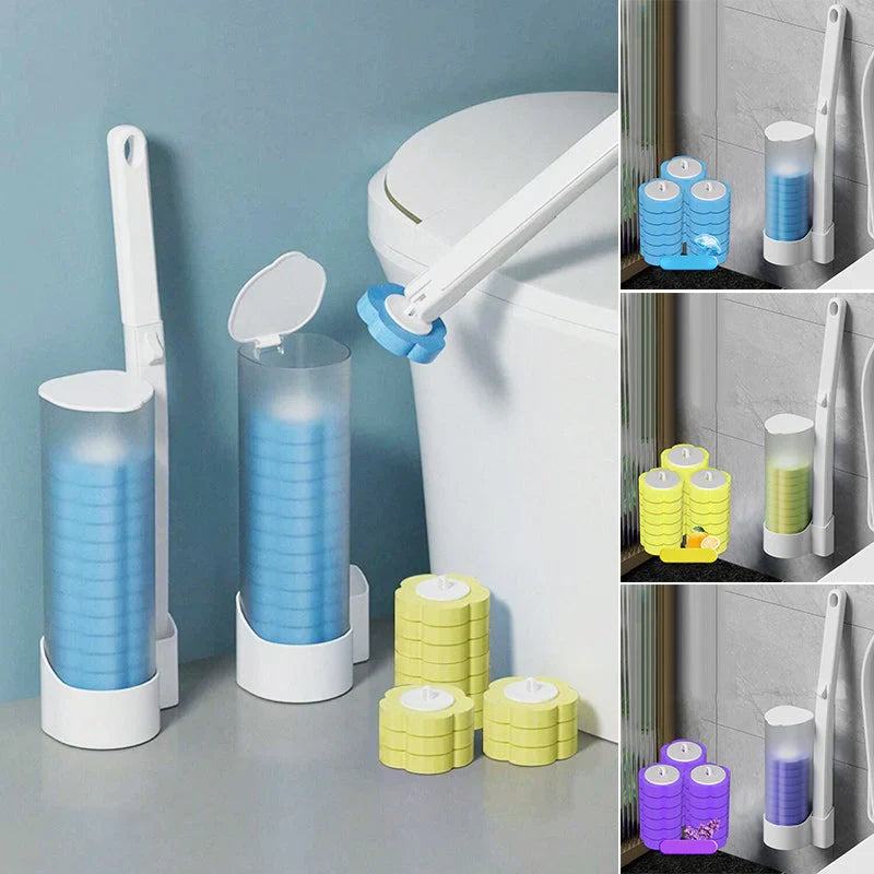 Hygienic Disposable Toilet Cleaning System with Fresh Scents