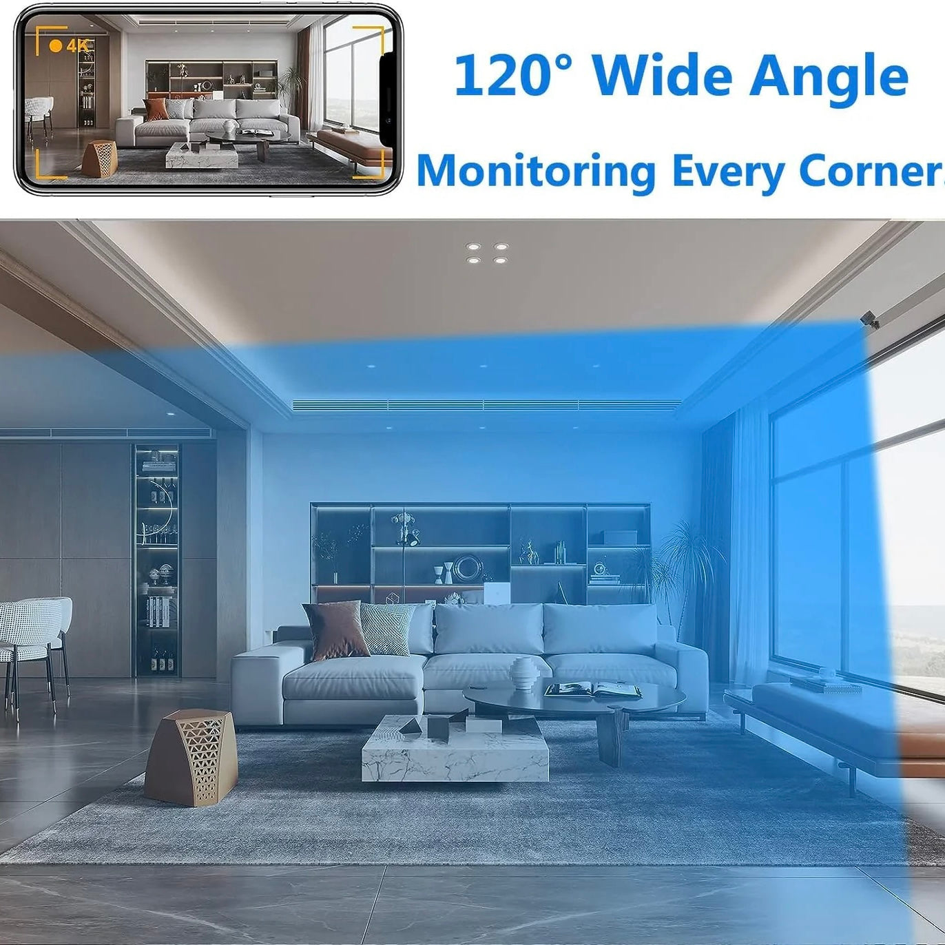 Smart Indoor Surveillance Camera with Night Vision & Alerts