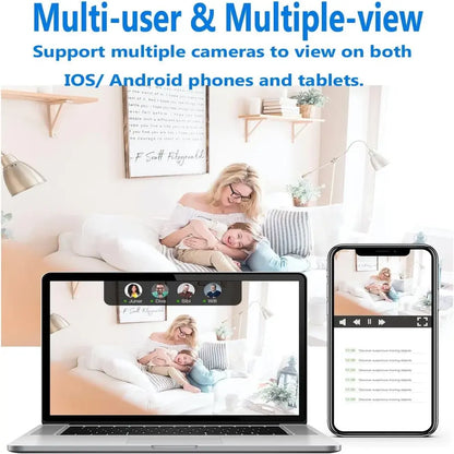 Smart Indoor Surveillance Camera with Night Vision & Alerts