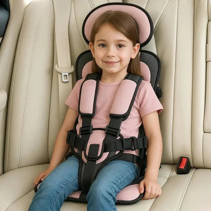 Compact Travel Child Seat with Secure Five-Point Harness