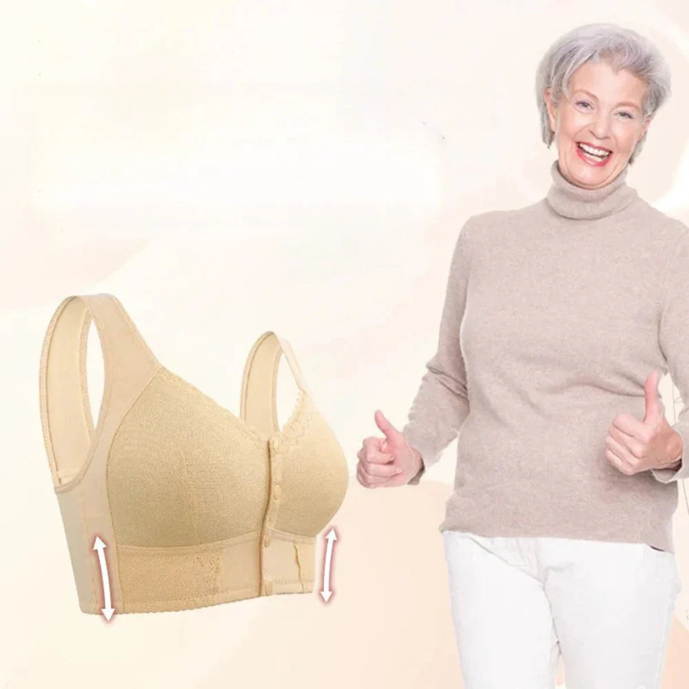 ComfortEase Wireless Front Closure Bra for Everyday Use