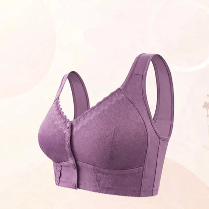 ComfortEase Wireless Front Closure Bra for Everyday Use