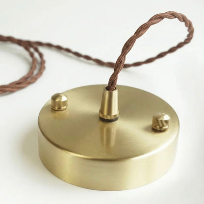 Handcrafted Ceramic Pendant Light with Warm LED Illumination