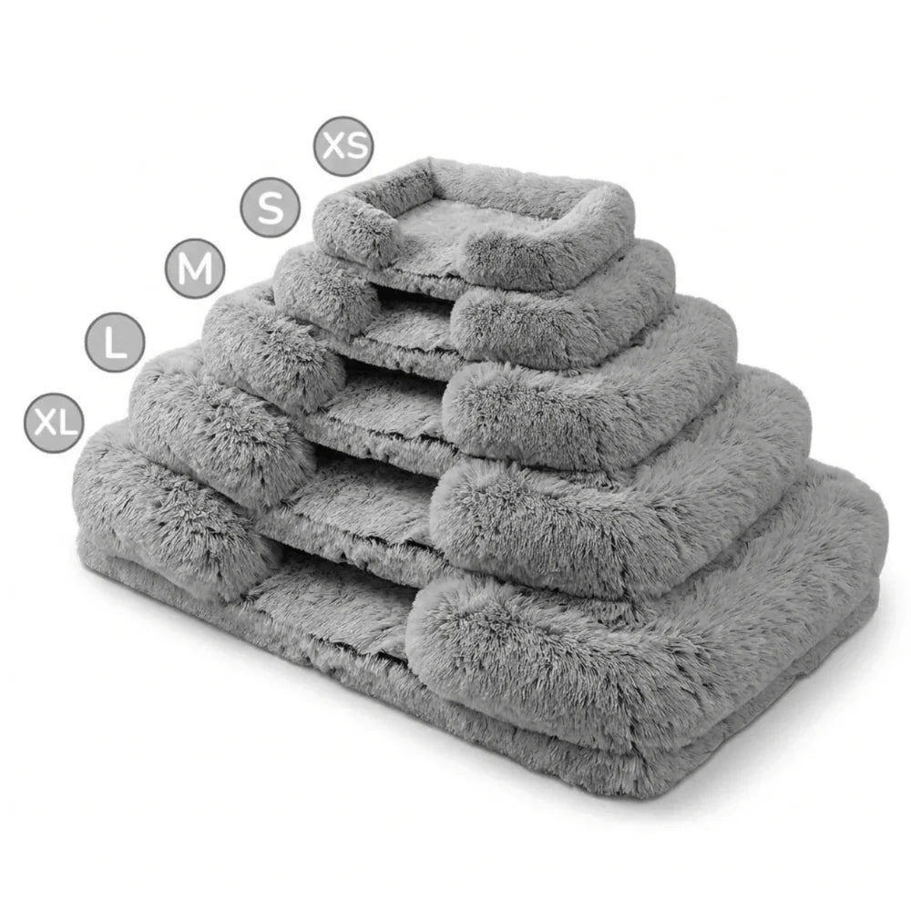 Comfort Plus Dog Bed with Supportive Edges and Easy-Clean Cover