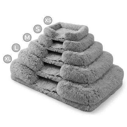 Comfort Plus Dog Bed with Supportive Edges and Easy-Clean Cover