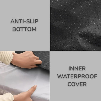 Comfort Plus Dog Bed with Supportive Edges and Easy-Clean Cover