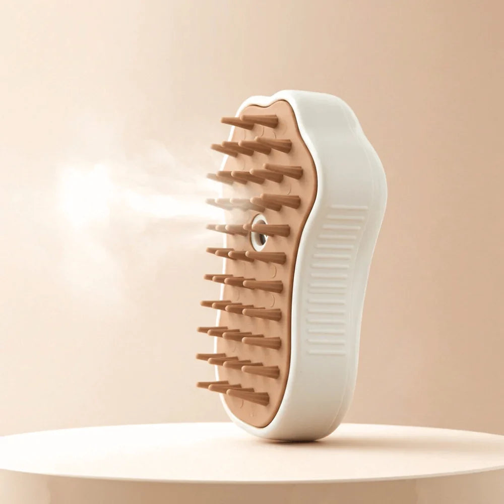 Hydrating Pet Brush with Gentle Silicone Tips