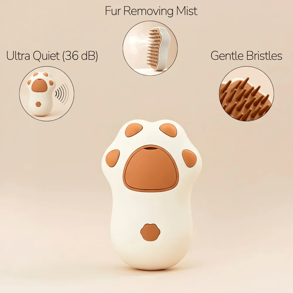 Hydrating Pet Brush with Gentle Silicone Tips