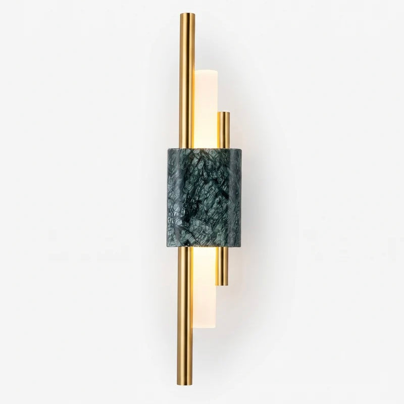 Elegant Stone-Inspired Wall Light with Adjustable Brightness
