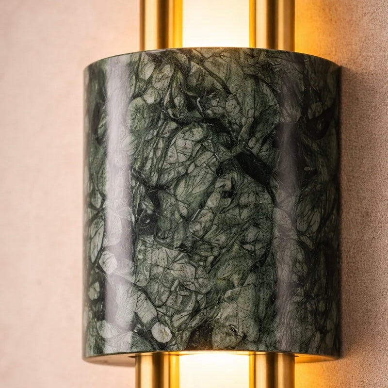 Elegant Stone-Inspired Wall Light with Adjustable Brightness