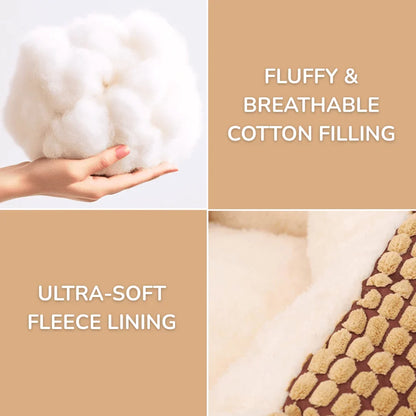 Cozy Enclosed Pet Bed with Fleece Lining for Ultimate Comfort
