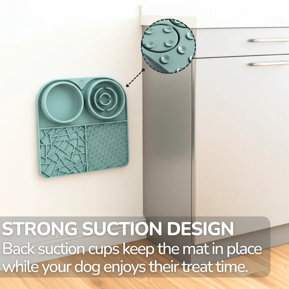 Ultimate 3-in-1 Pet Feeding Station with Slow Feeder and Water Bowl