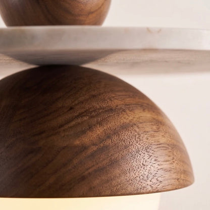 Illuminating Globe Pendant Lamp with Natural Elements